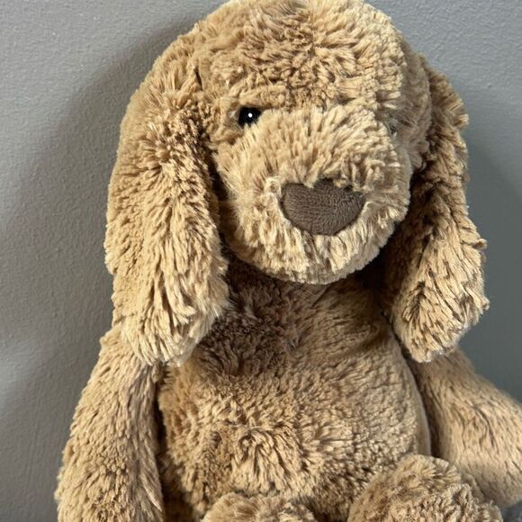 Jellycat Bashful Toffee Puppy 12” plush doggie - Picture 2 of 5